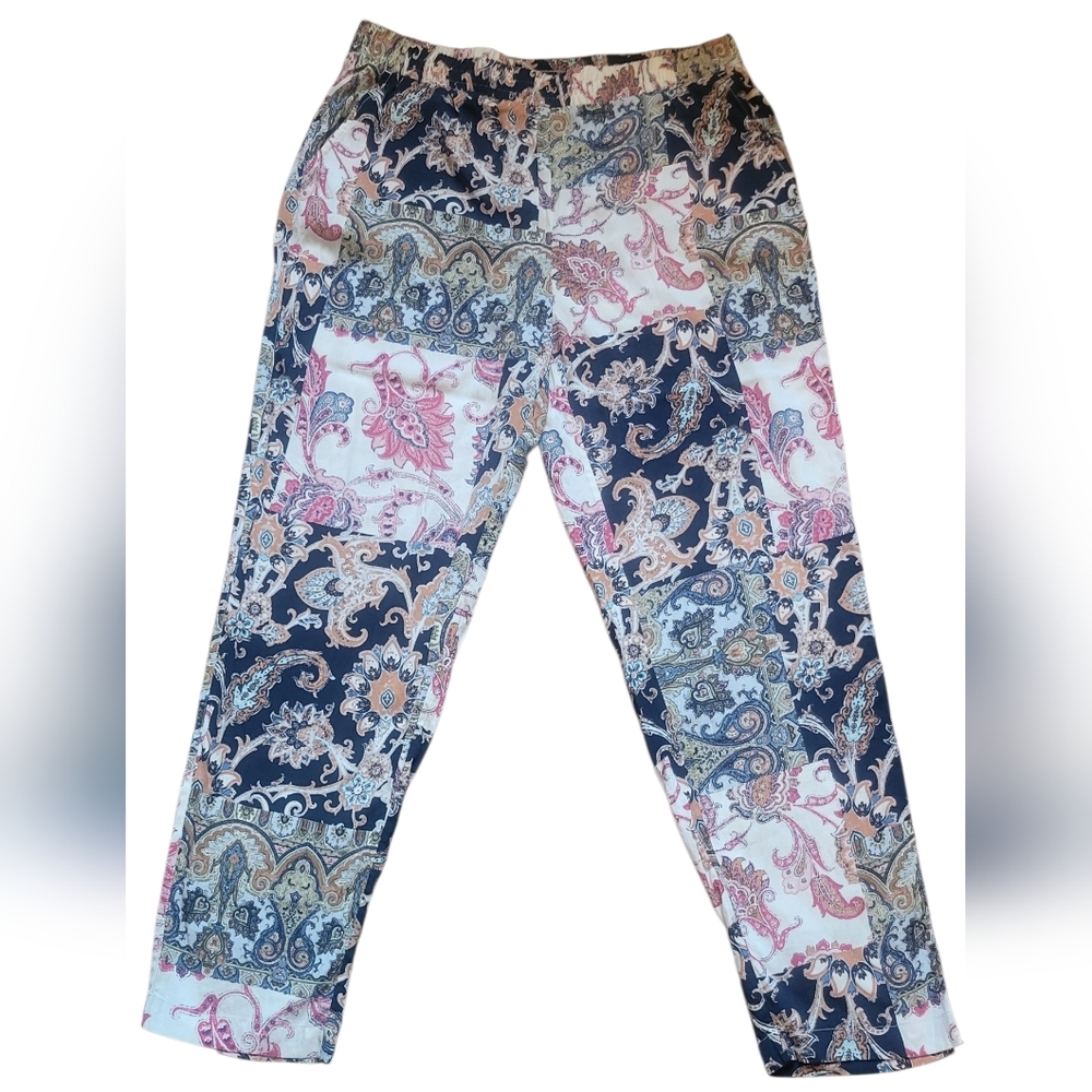 Chico's Multicolor Paisley Straight Leg Pants